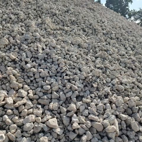 White rock stockpile